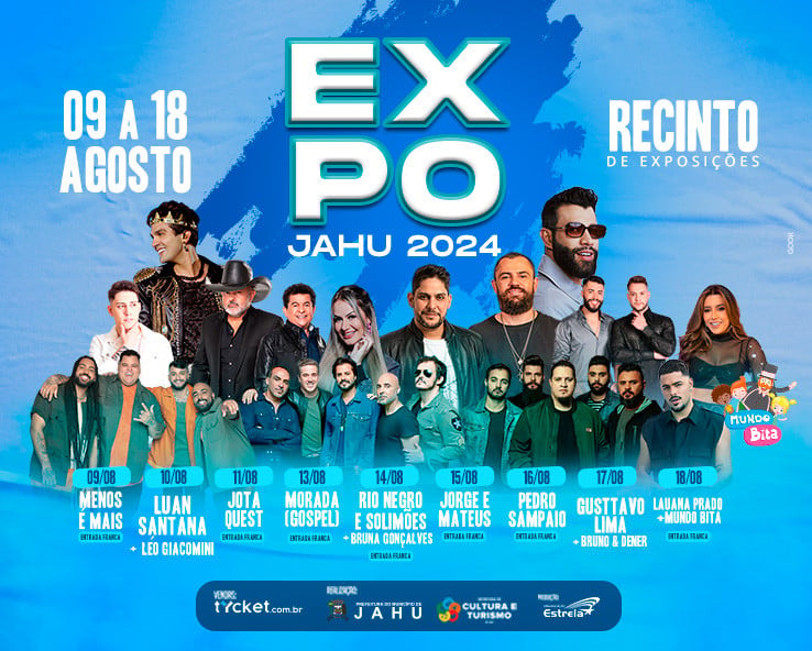 Expo Jahu 2024 - Jota Quest (entrada gratuita pista)